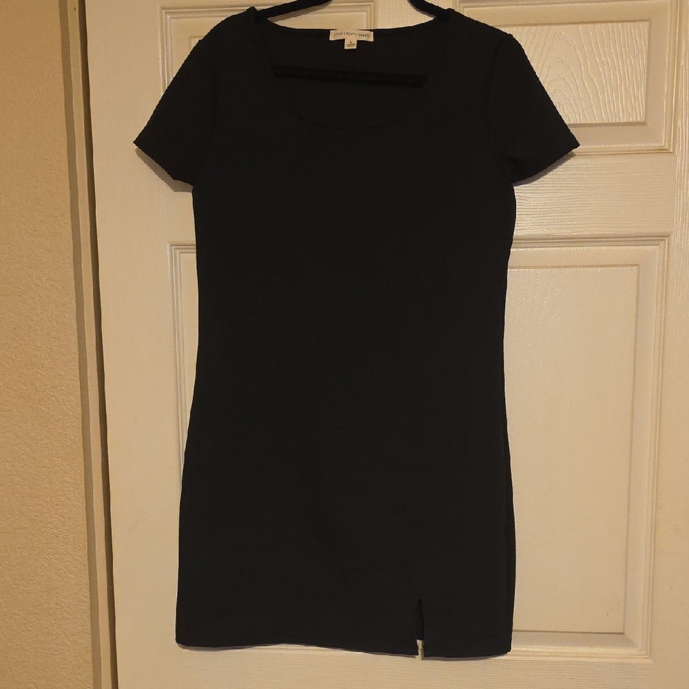 Sporty Little Black Dress Stretch Bodycon